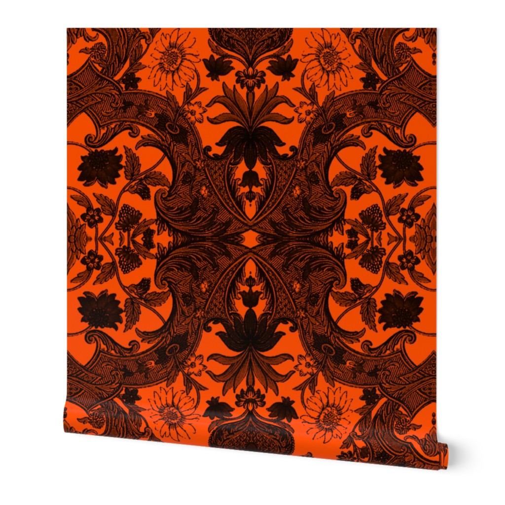 This Is Halloween! Haunted  House Damask ~ Nevermore Damask