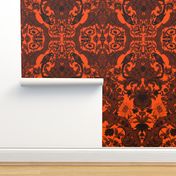 This Is Halloween! Haunted  House Damask ~ Nevermore Damask