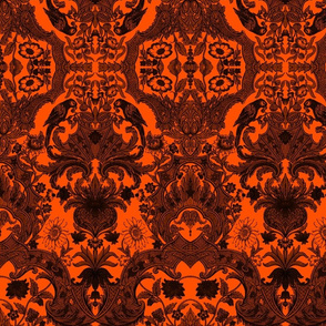 This Is Halloween! Haunted  House Damask ~ Nevermore Damask