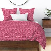 Parrot Damask ~ Cherry Pink