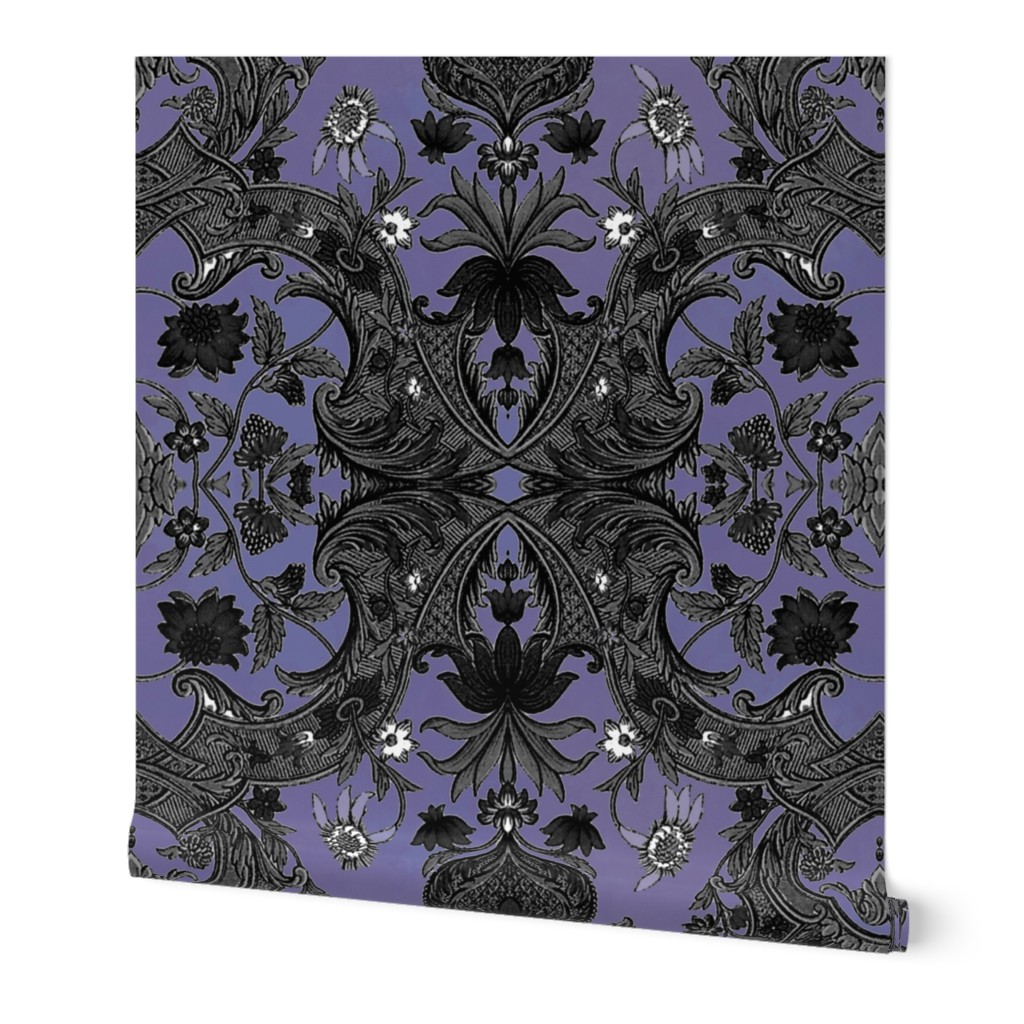 This Is Halloween! Haunted  House Damask ~ Large