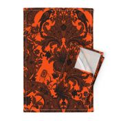 This Is Halloween! Haunted  House Damask ~ Pumpkin