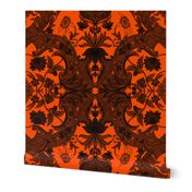 This Is Halloween! Haunted  House Damask ~ Pumpkin