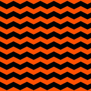 This Is Halloween ~ Black and Orange Chevron