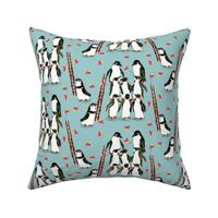 Circus Penguins Blue