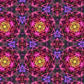 Aztec Kaleidoscope Pink