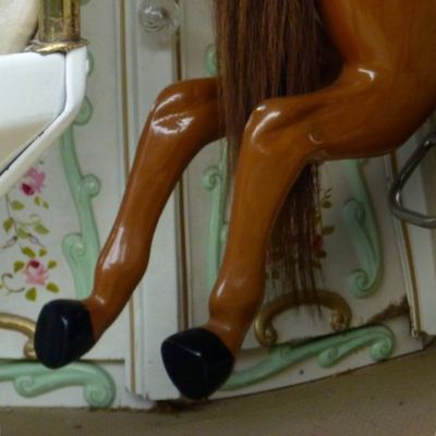 Carousel Horses with Real Horsetails_fq