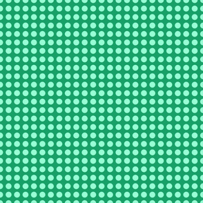 Emerald Dots in a Row