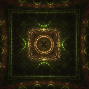 Square Fractal - Red, Orange, Yellow, Green