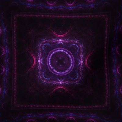 Square Fractal - Purple and Blue