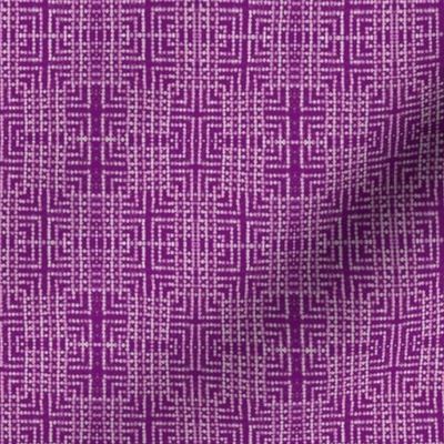 edo bead - purple, white