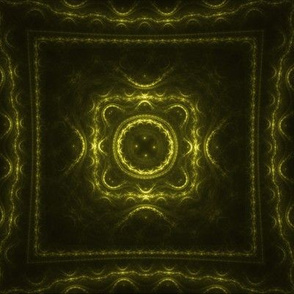 Square Fractal - Yellow