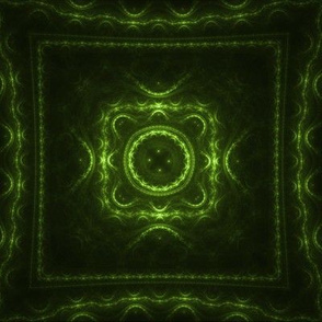 Square Fractal - Bright Green