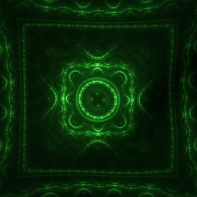 Square Fractal - Green