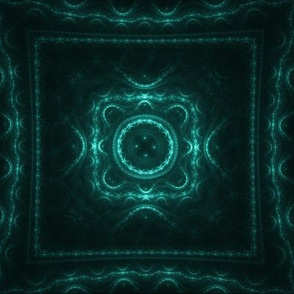 Square Fractal - Teal