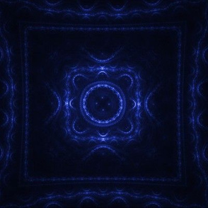 Square Fractal - Blue