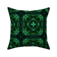 Square Fractal 2 - Green and Teal