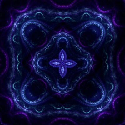 Square Fractal 2 - Blue and Purple