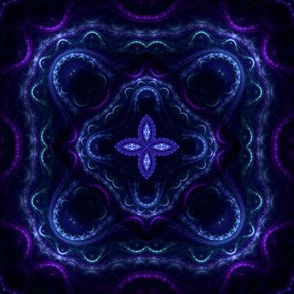 Square Fractal 2 - Blue and Purple