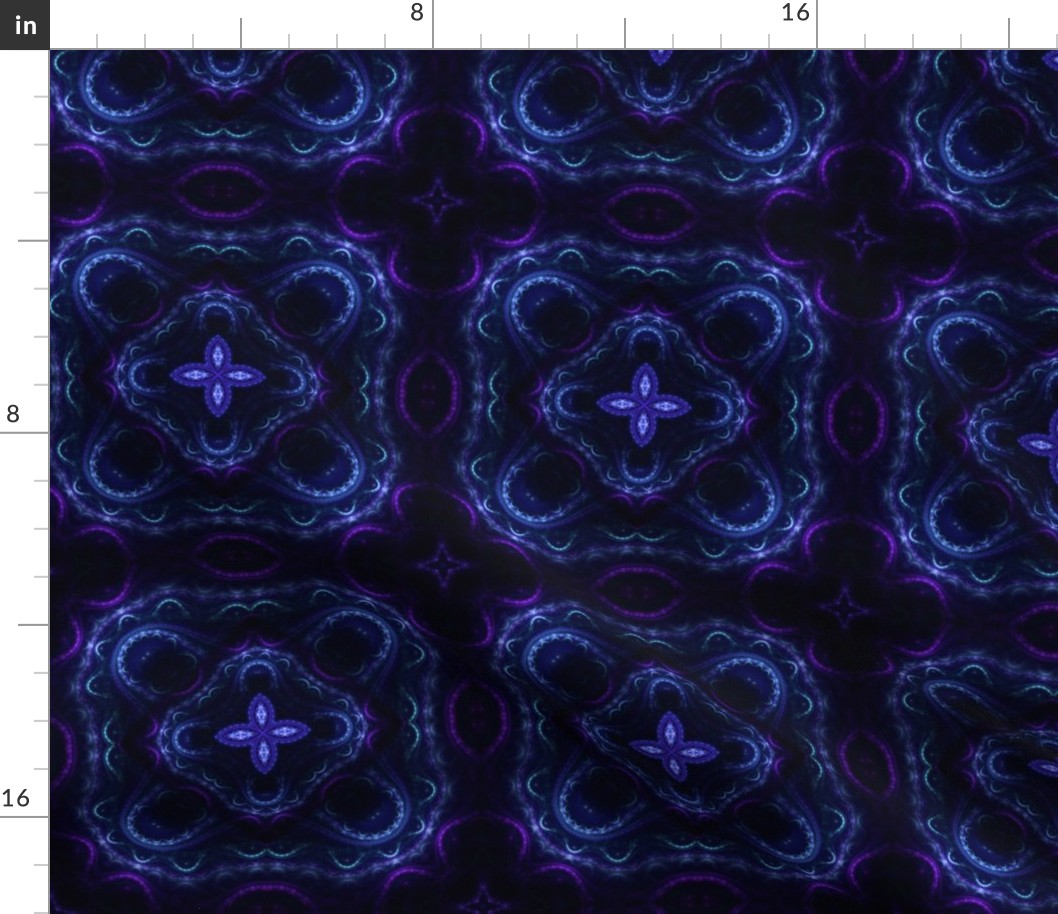 Square Fractal 2 - Blue and Purple