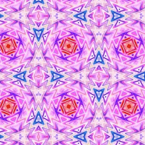 Aztec Kaleidoscope Light Pink