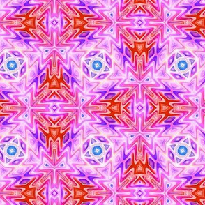 Aztec Kaleidoscope Light Pink 2