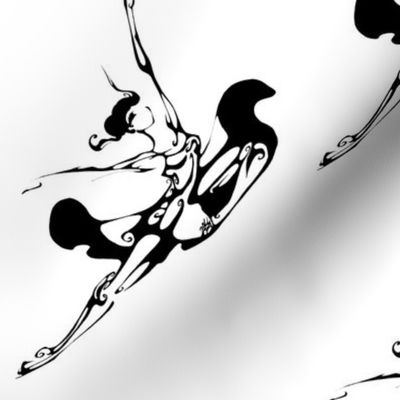 Inkblot Flying Ballet Leap