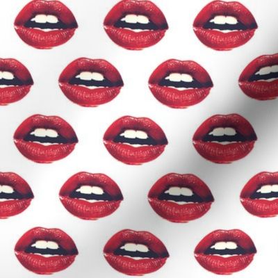 Red Lips Fabric