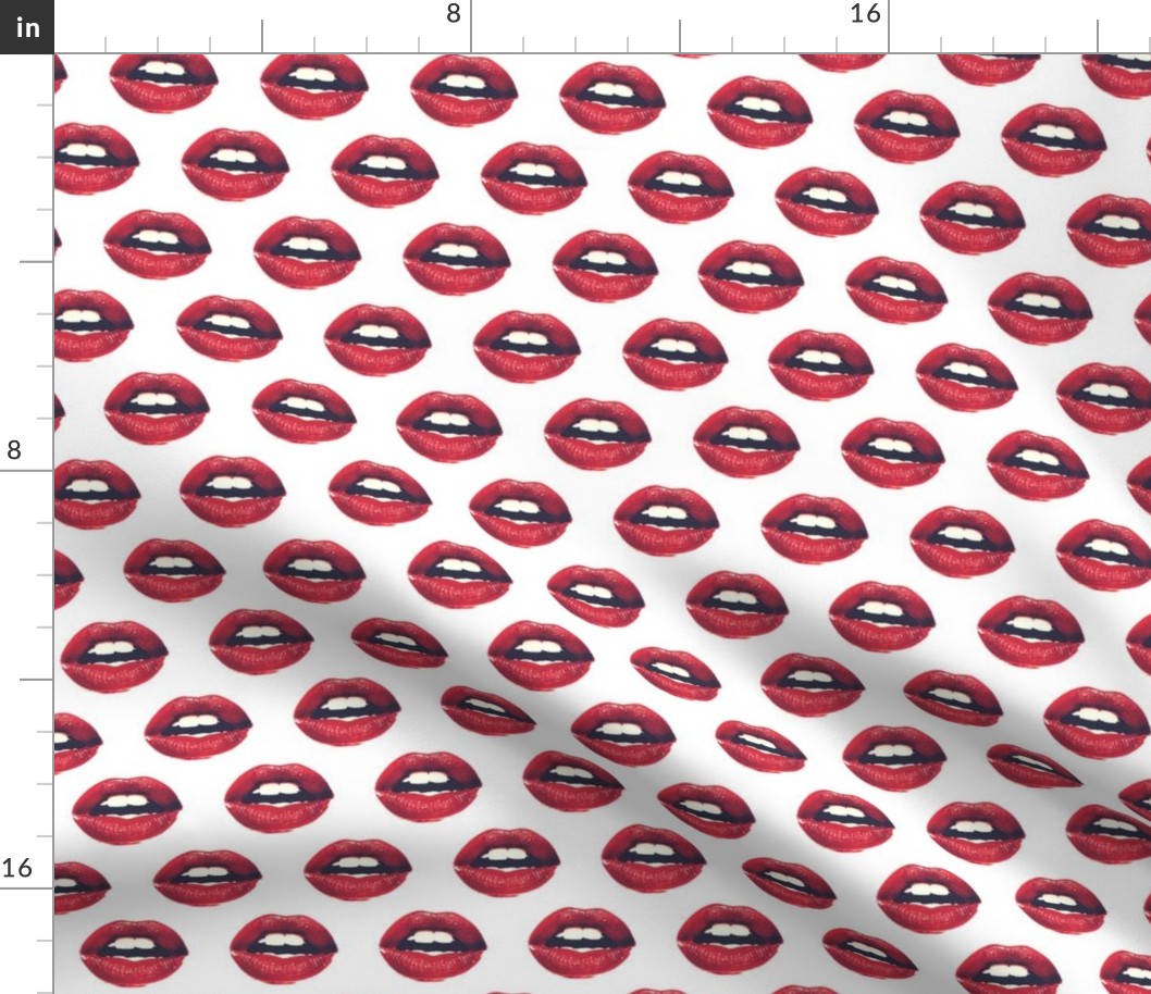 Red Lips Fabric