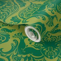 I Love Craft (Cthulhu Damask)