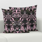 This Is Halloween! Haunted House Damask ~ Pale Pink