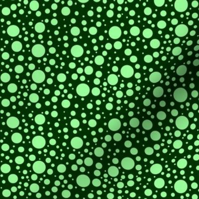 ButterflyDancer dots - deep fir & mint green