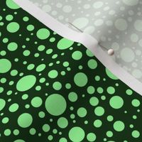 ButterflyDancer dots - deep fir & mint green