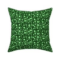 ButterflyDancer dots - deep fir & mint green