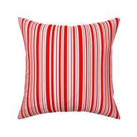 ButterflyFlutterby stripe - true red & fair pink