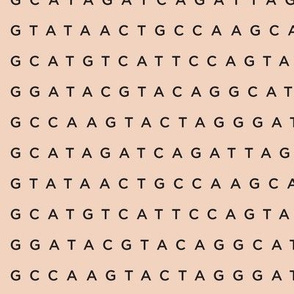 Genetic code on flesh - ALL CAPS