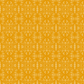 Vintage Tiki Floral in Gold