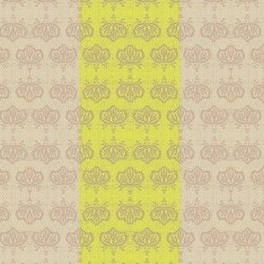 Kiri broad stripe - lemon and beige