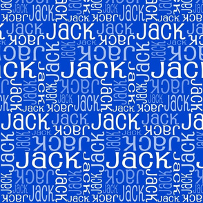 Personalised Name Fabric - Blue 15