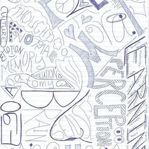 psychology student doodles - original