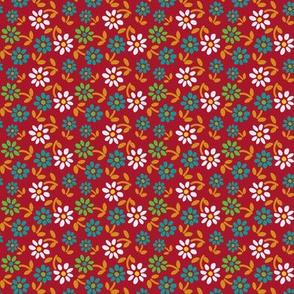 Tiny Flowers - Red