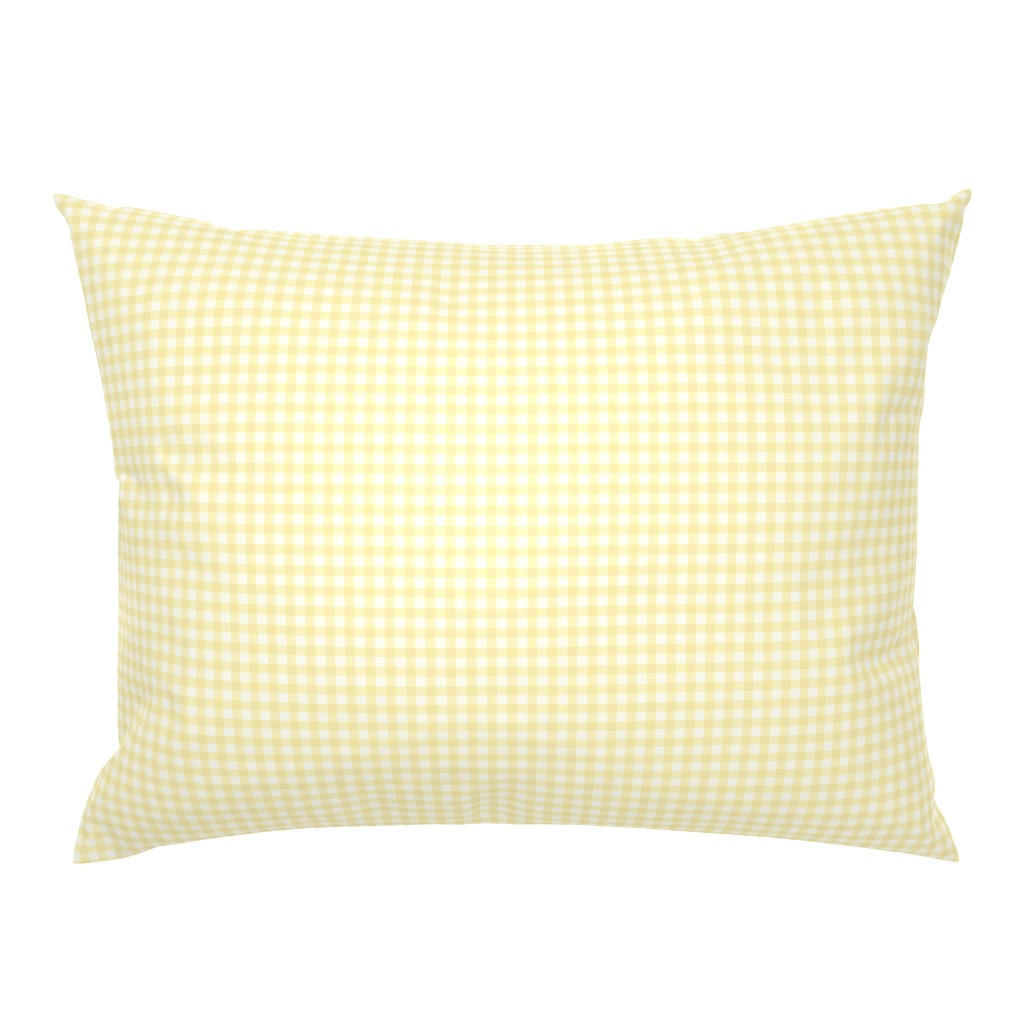 pale sunshine gingham, 1/4" squares 