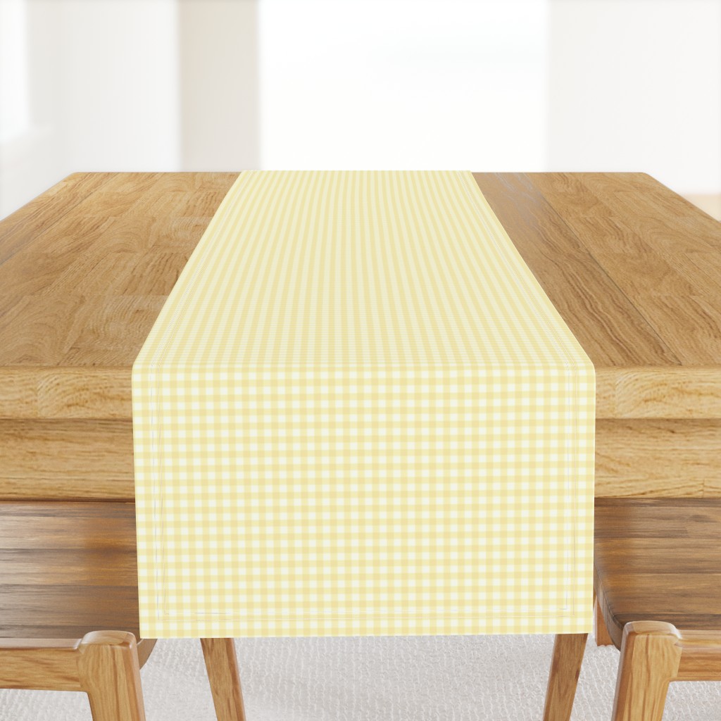 pale sunshine gingham, 1/4" squares 