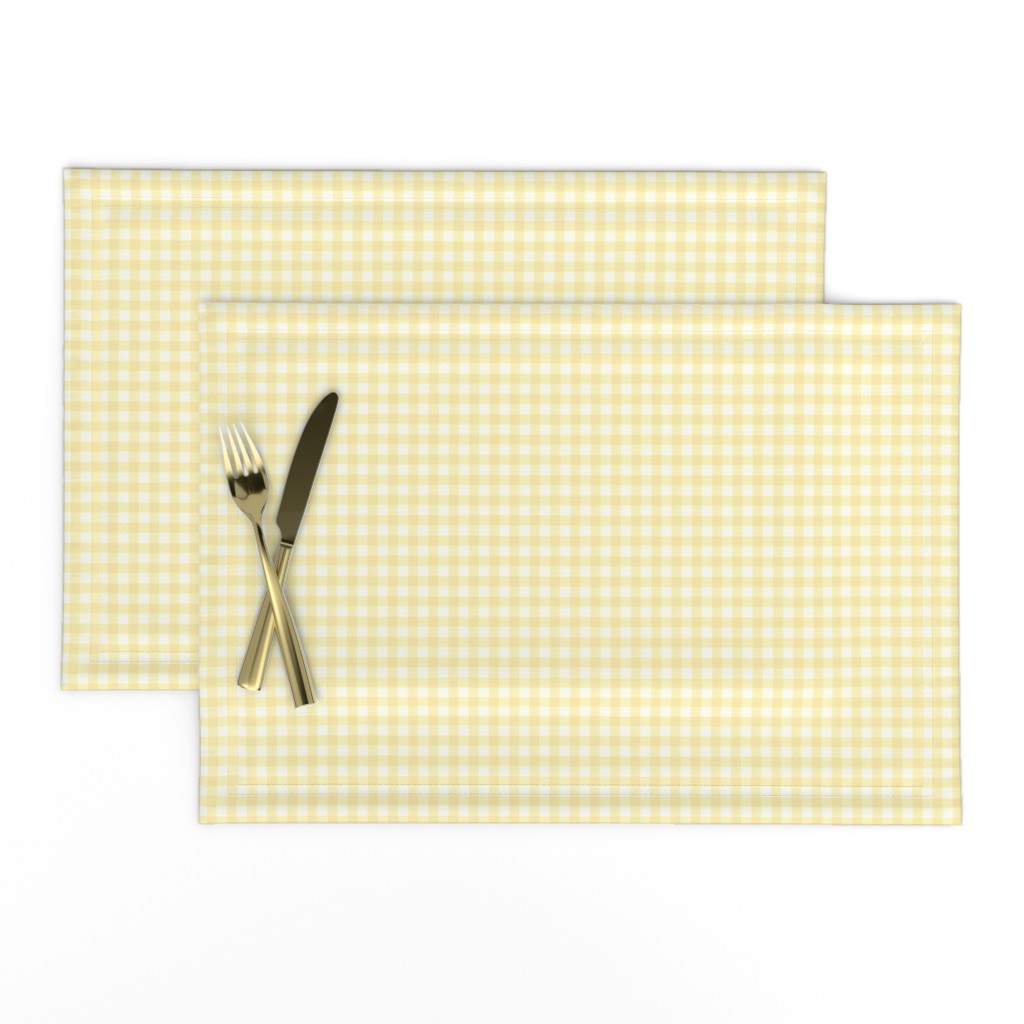 pale sunshine gingham, 1/4" squares 