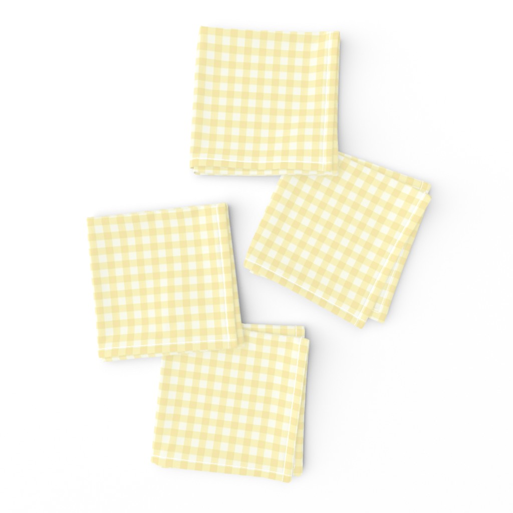 pale sunshine gingham, 1/4" squares 