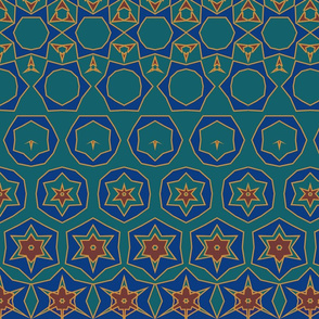 Morphing Tiles Teal