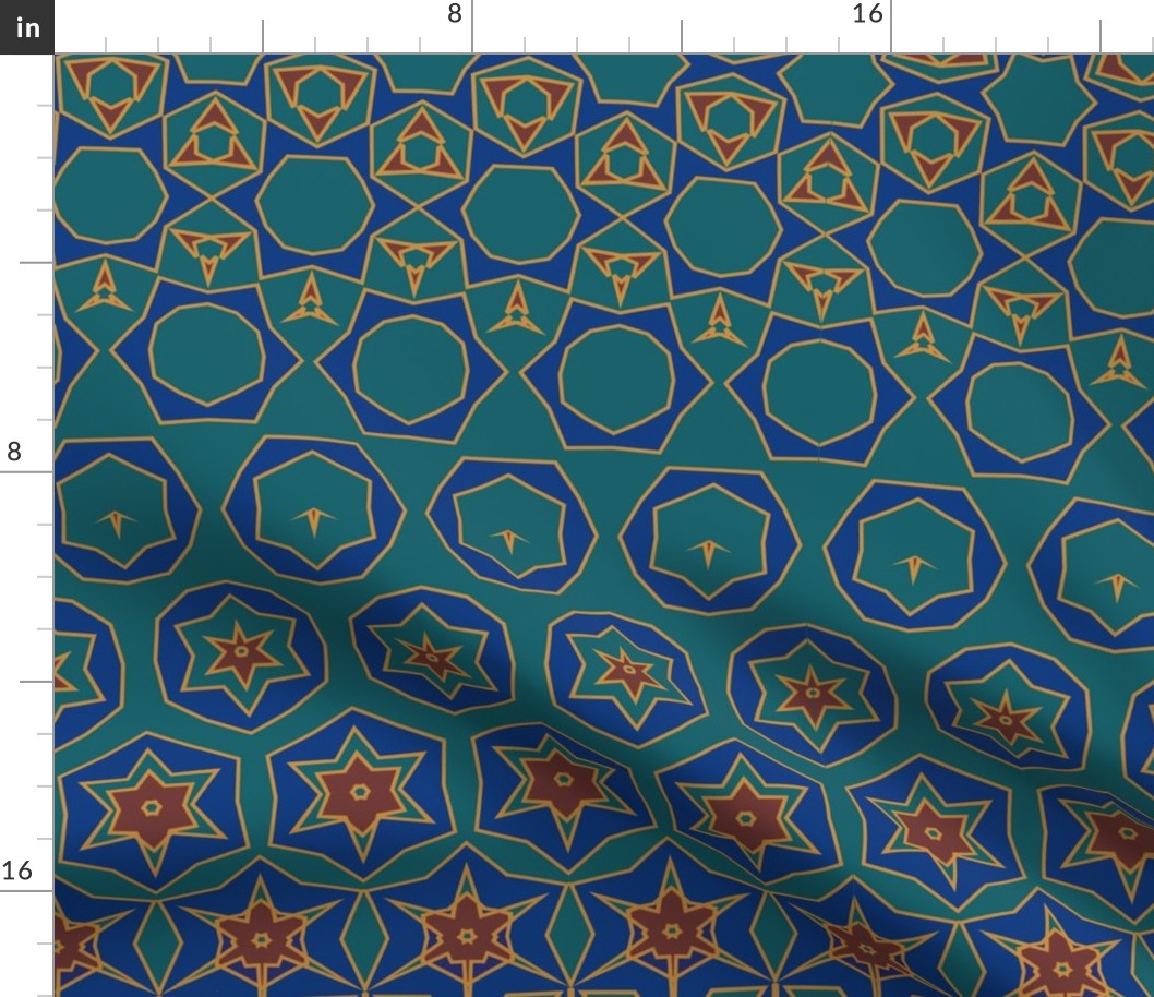 Morphing Tiles Teal