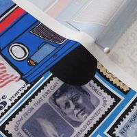 US Post Office Studebaker Zip Van over 1960's stamps