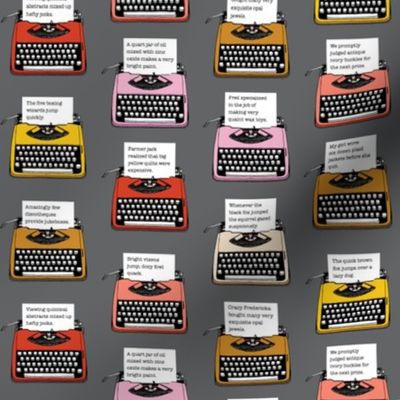 Pangram Typewriters* (Pepper Pot)