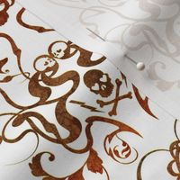 Skull Damask 1